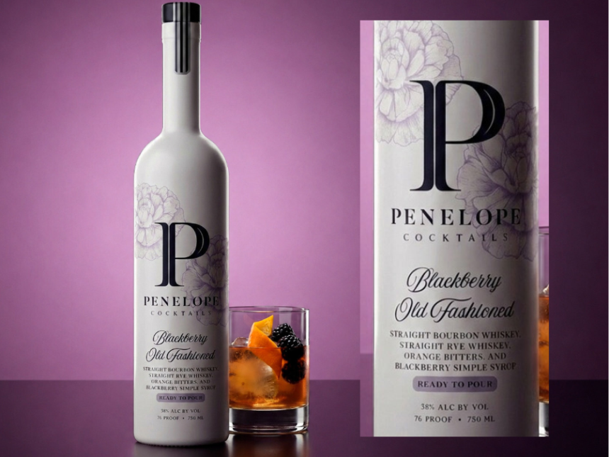 Penelope Bourbon Blackberry Old Fashioned bottle