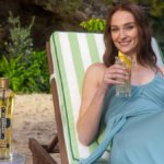 Sophie Turner with St-Germain bottle