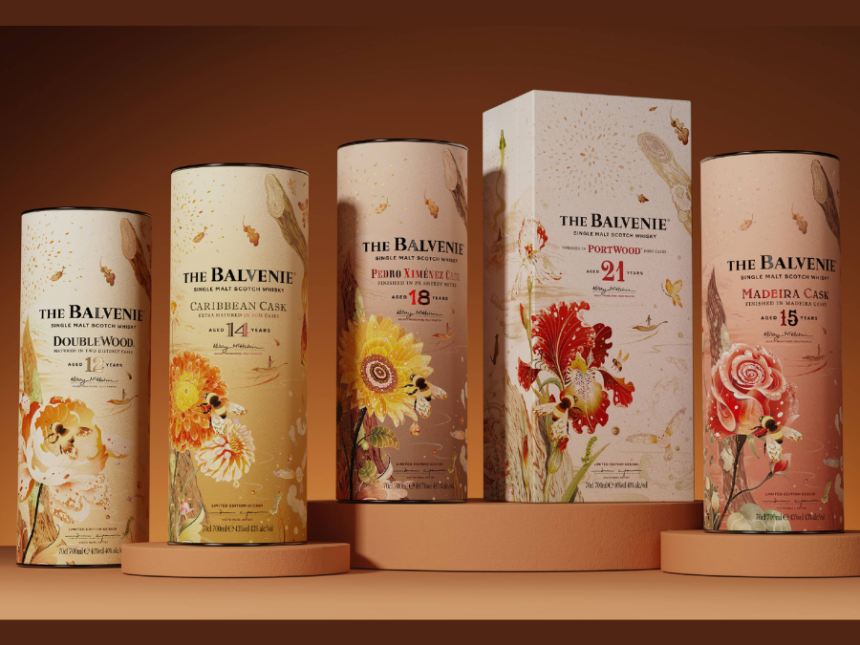 The Balvenie A Gift Shaped by the Seasons packs x5