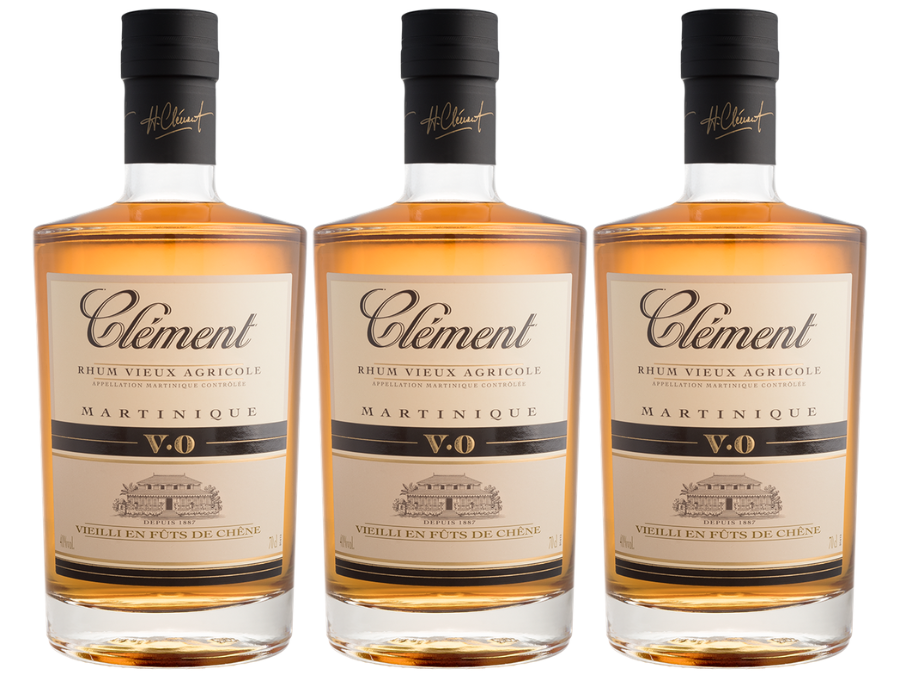 Rhum Clement old label and bottle design