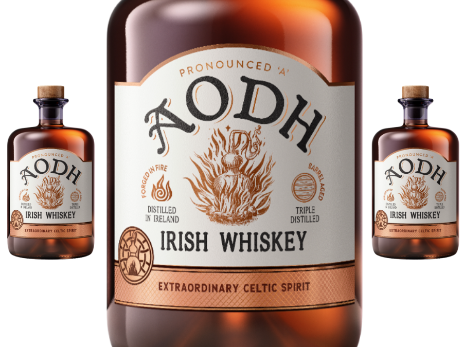 ABD AODH Irish Whiskey bottle