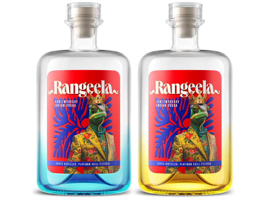 ABD Rangeela Contemporary Indian Vodka two bottles