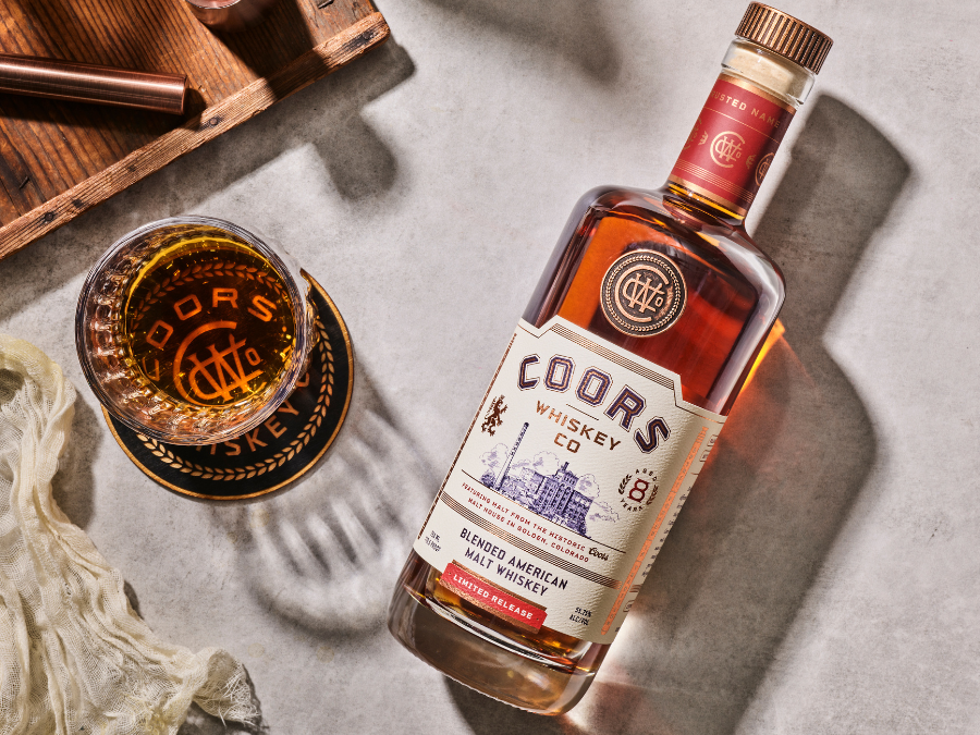 Coors Whiskey Co Blended American Malt Whiskey bottle