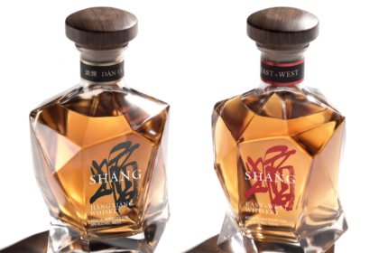 Shang Dan Ya and Shang East + West bottles