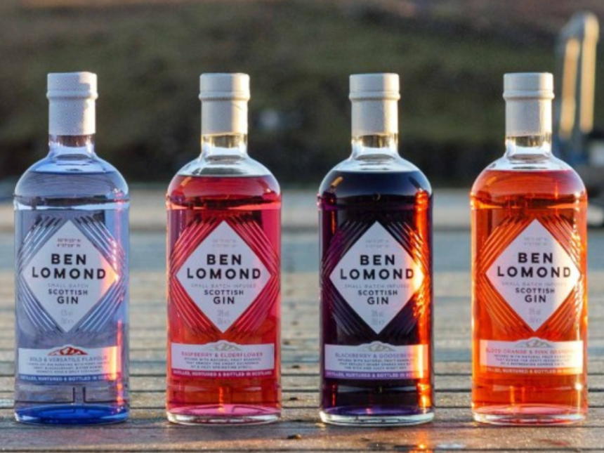 Rebranded Ben Lomond Gin line up