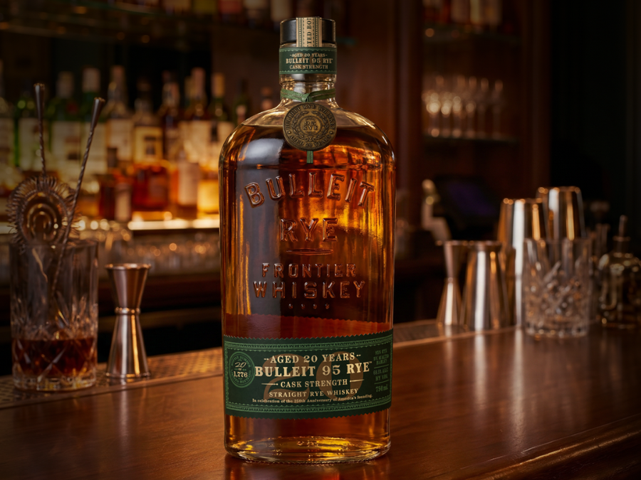 Bulleit 20-Year-Old Rye bottle