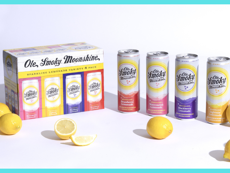 Ole Smoky Sparkling Moonshine Lemonades cans plus multi-pack