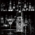Beluga Noble Night with cocktail serve on a bar