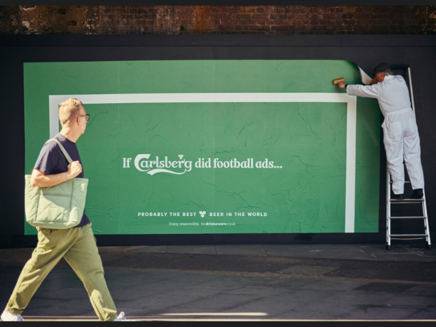 Out-of-home ad for Carlsberg