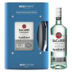 Bacardi Carta Blanca-branded Ecotote from Ecospirits on a bar