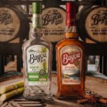 Bayou White and Spiced rum bottles