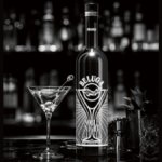 Beluga Noble Night with cocktail serve on a bar
