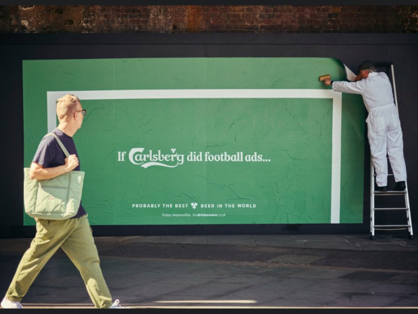 Out-of-home ad for Carlsberg