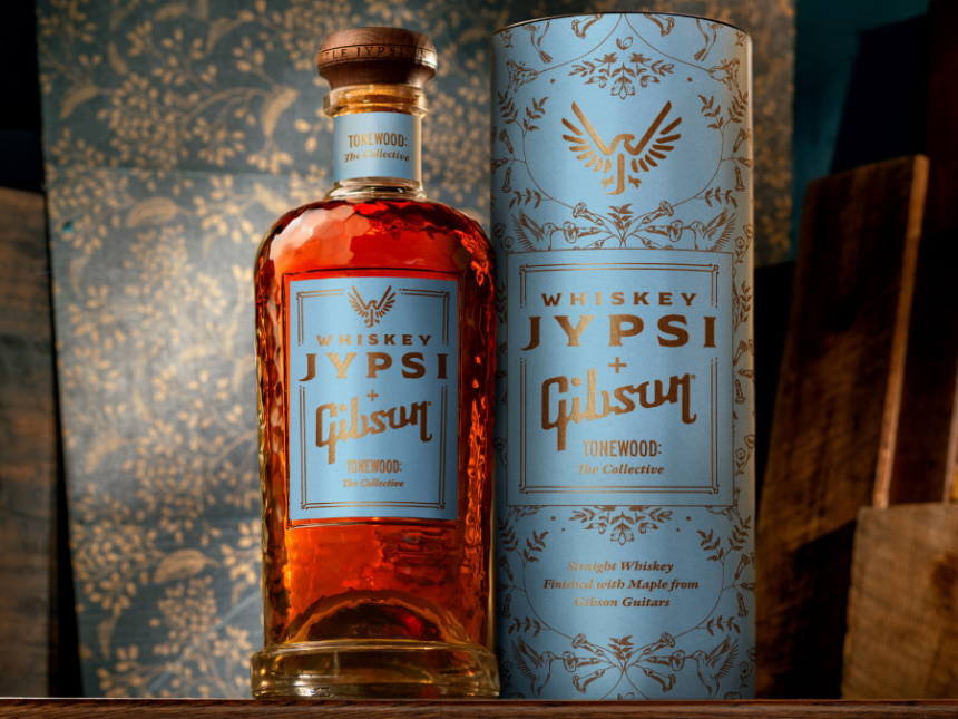 Jypsi + Gibson Tonewood The Collective bottle and box