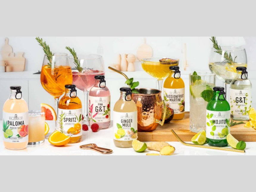 Sir James 101 alcohol-free RTD cocktail portfolio
