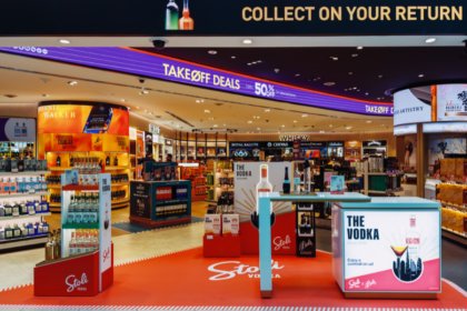 Stoli pop-up store at Dubai International Airport