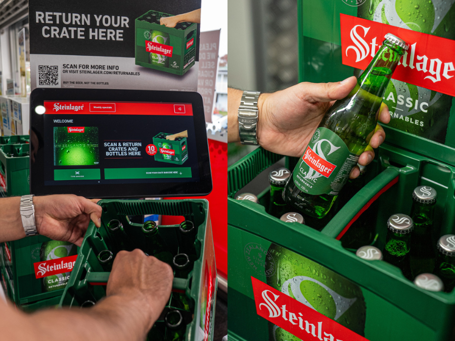 Lion returnable crate and bottle system
