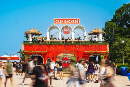 Bacardi at Lollapalooza festival in the US