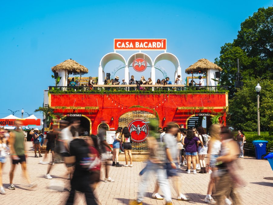 Bacardi at Lollapalooza festival in the US