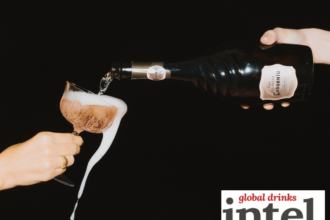 Codorniu bottle pouring into a glass