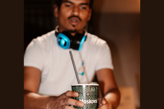 Branded Moskovskaya cup with DJ