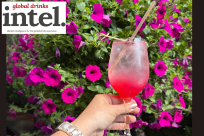 Spritz serve with a garden backdrop