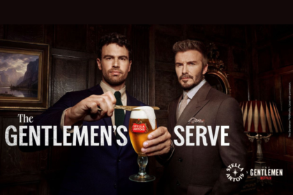 Marketing still for Stella Artois tie-up with Netflix's The Gentlemen