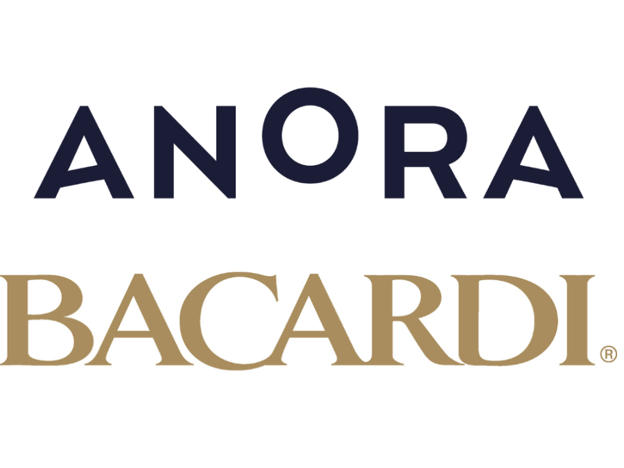 Anora Group and Bacardi logos