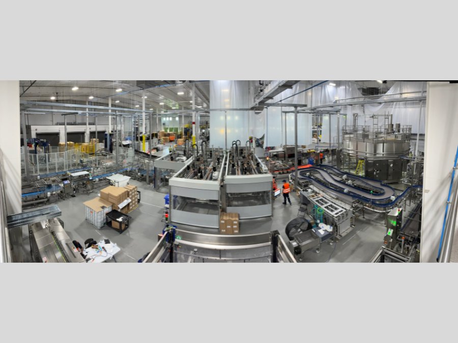 Asahi bottling line in Wisconsin