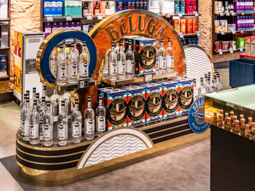 GTR activation at Hamburg Airport for Beluga Vodka