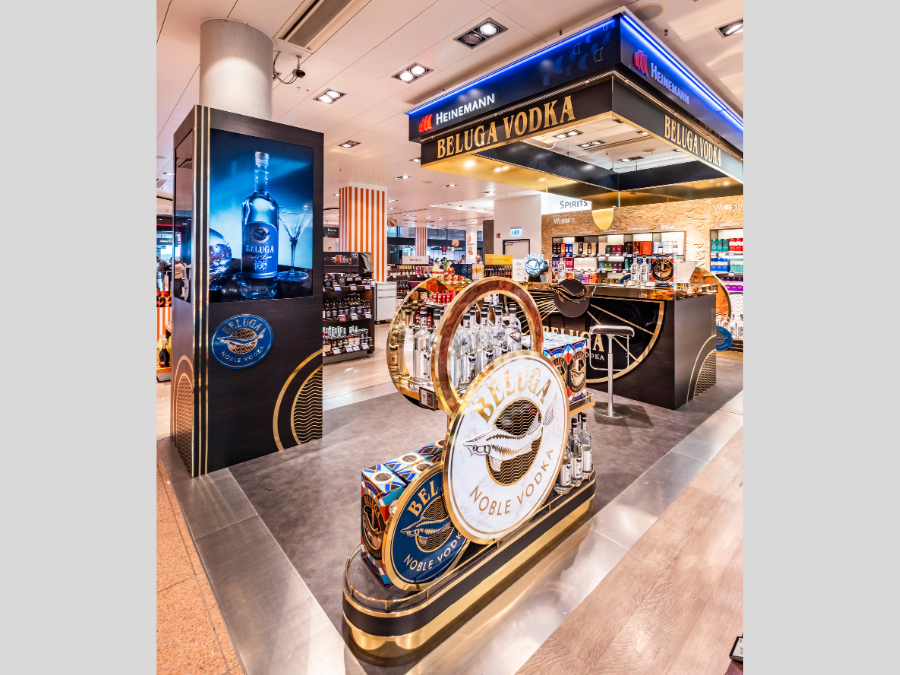 GTR activation at Hamburg Airport for Beluga Vodka