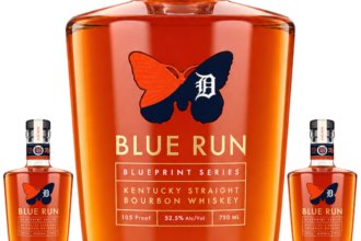 Detroit Tigers Blue Run Blueprint Series bottle