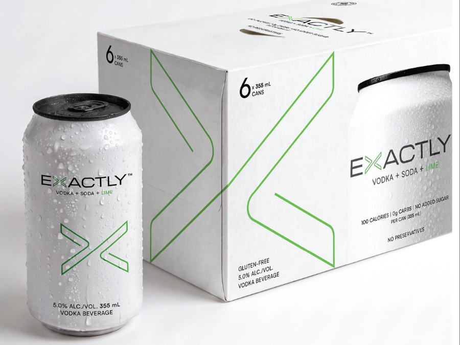 Exactly Vodka RTD pack shot