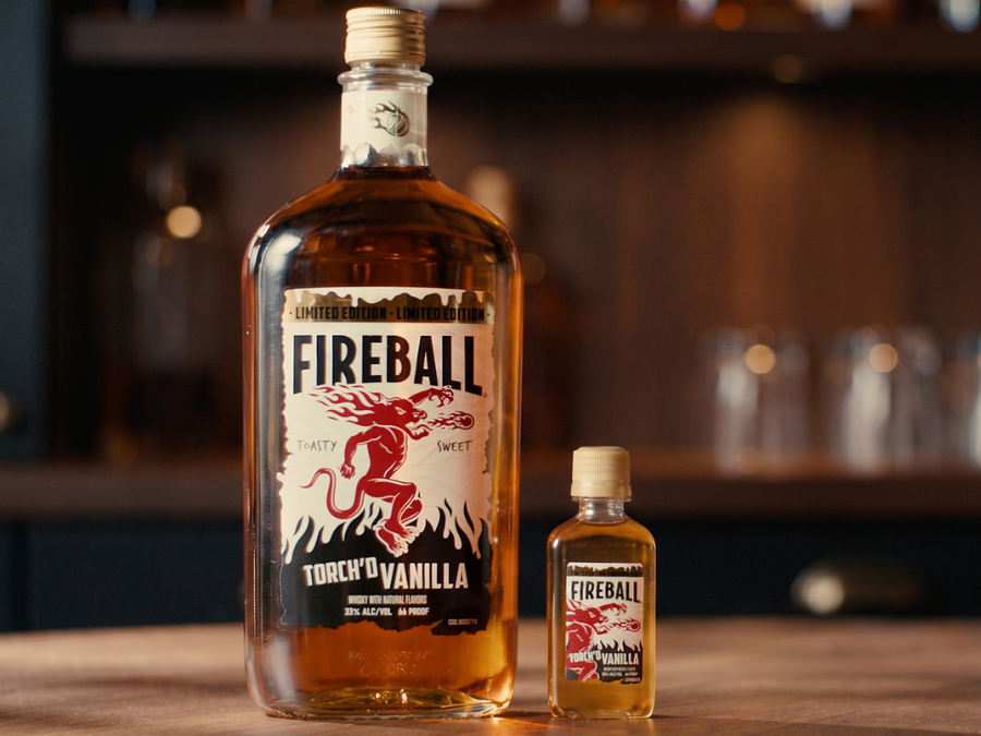 Fireball Torch'd Vanilla bottle