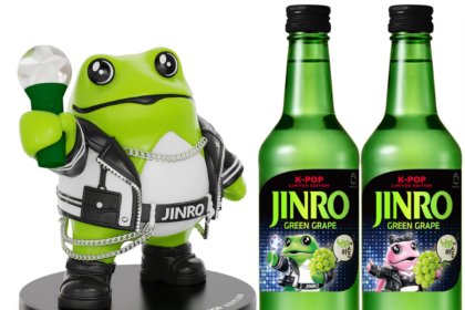 Jinro K-Pop Star Toad bottles