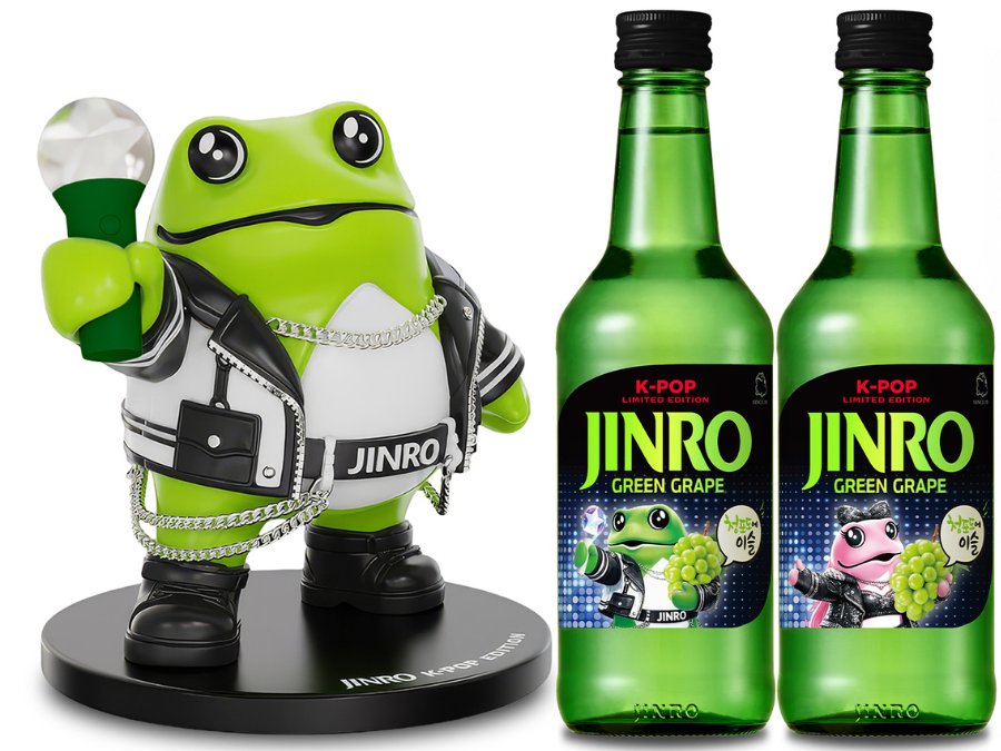 Jinro K-Pop Star Toad bottles