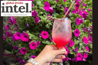 Spritz serve with a garden backdrop