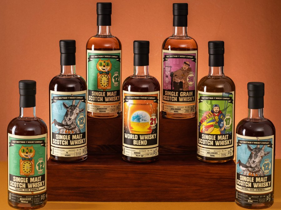 That Boutique-y Whisky Company bottle lineup