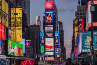 Tilaknagar Industries Times Square billboard