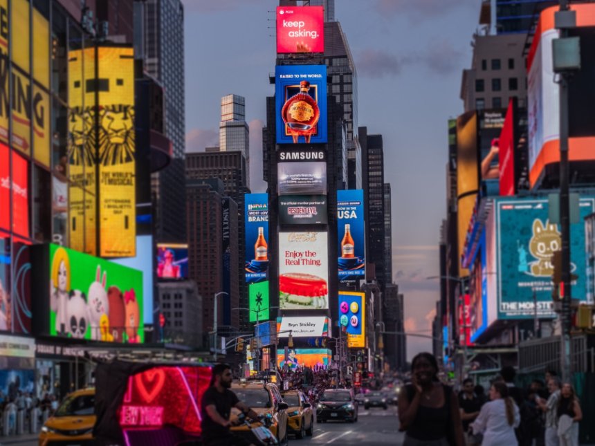 Tilaknagar Industries Times Square billboard
