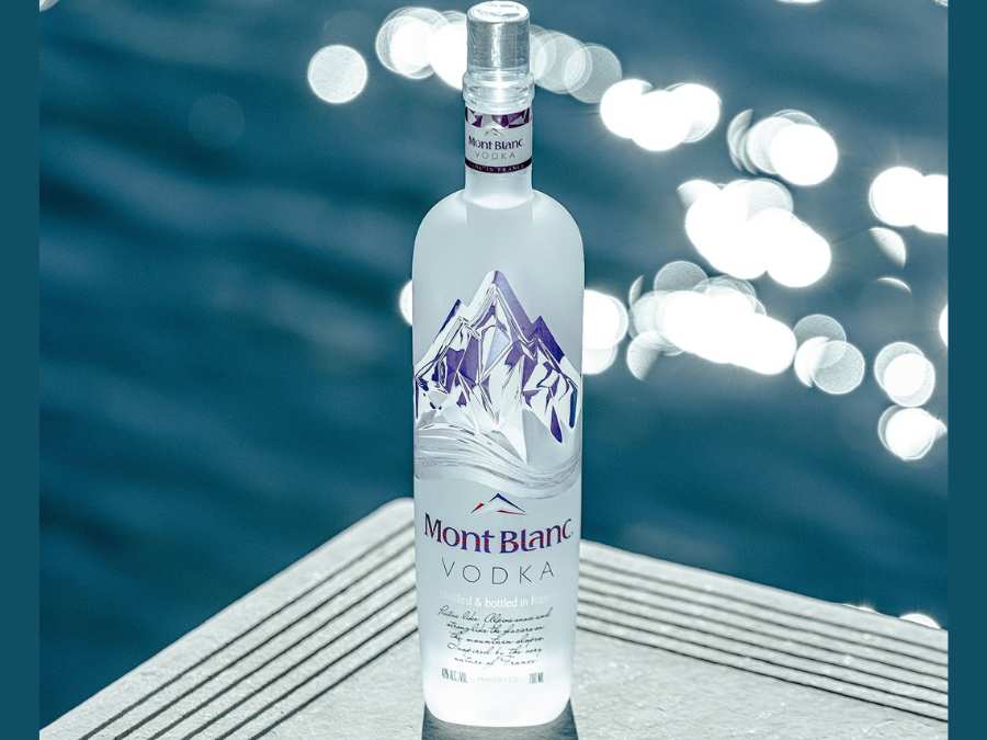 Mont Blanc vodka bottle
