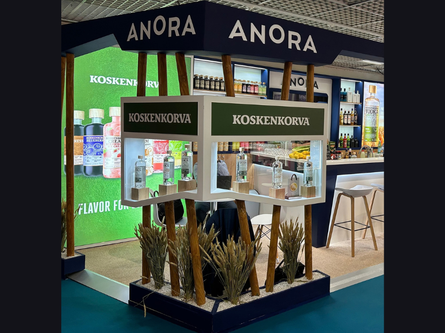 Anora Group stand at a trade show