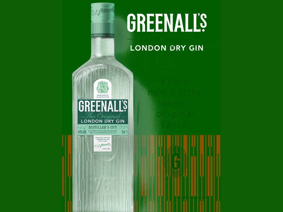 Greenall's gin bottle