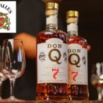 Don Q 7 rum bottle with Destilería Serrallés logo