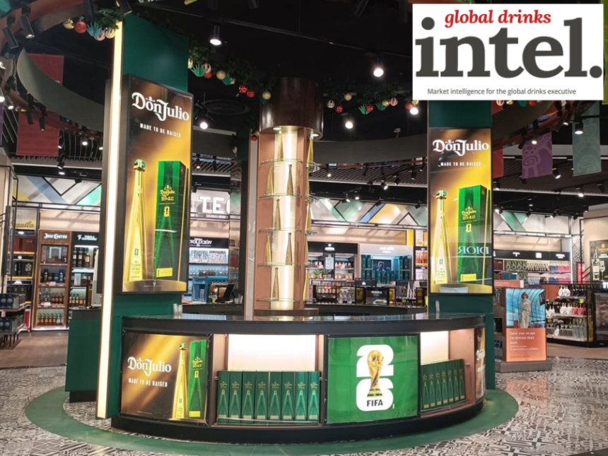 Don Julio branded pop-up in global travel retail during the FIFA World Cup 2026