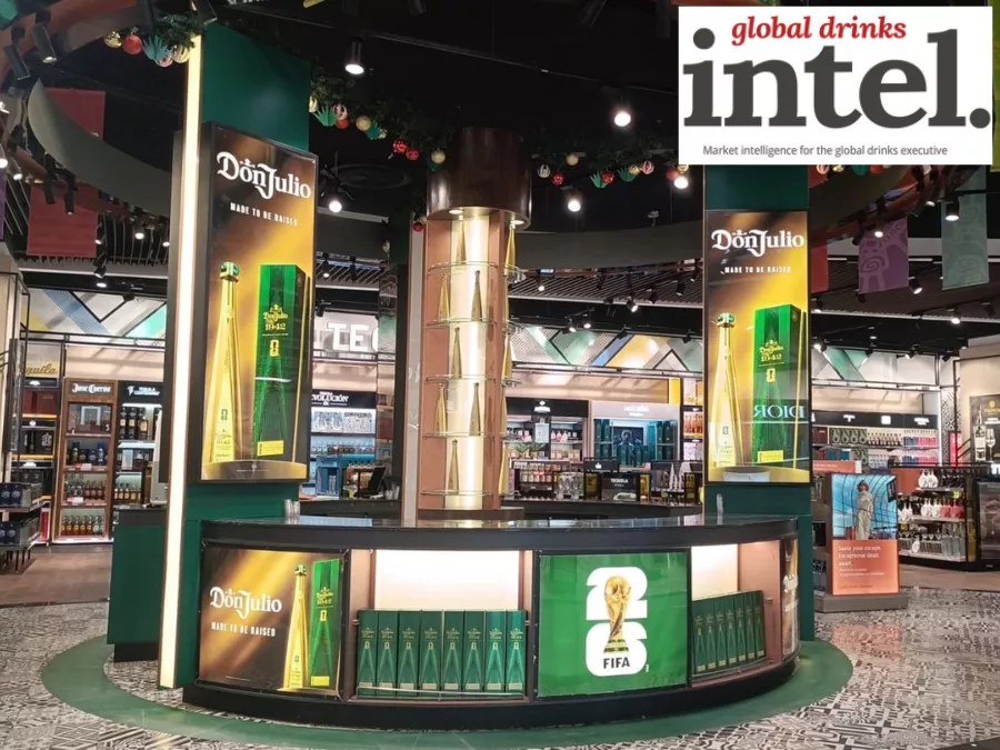 Don Julio branded pop-up in global travel retail during the FIFA World Cup 2026