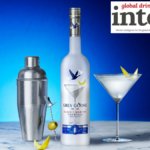 Grey Goose Classic Martini Cocktail bottle with martini serve
