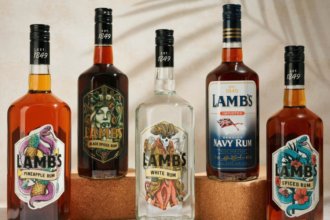 Lamb's rum portfolio five bottles