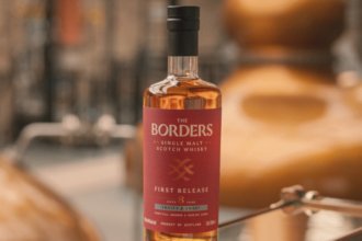 The Borders Single Malt bottle