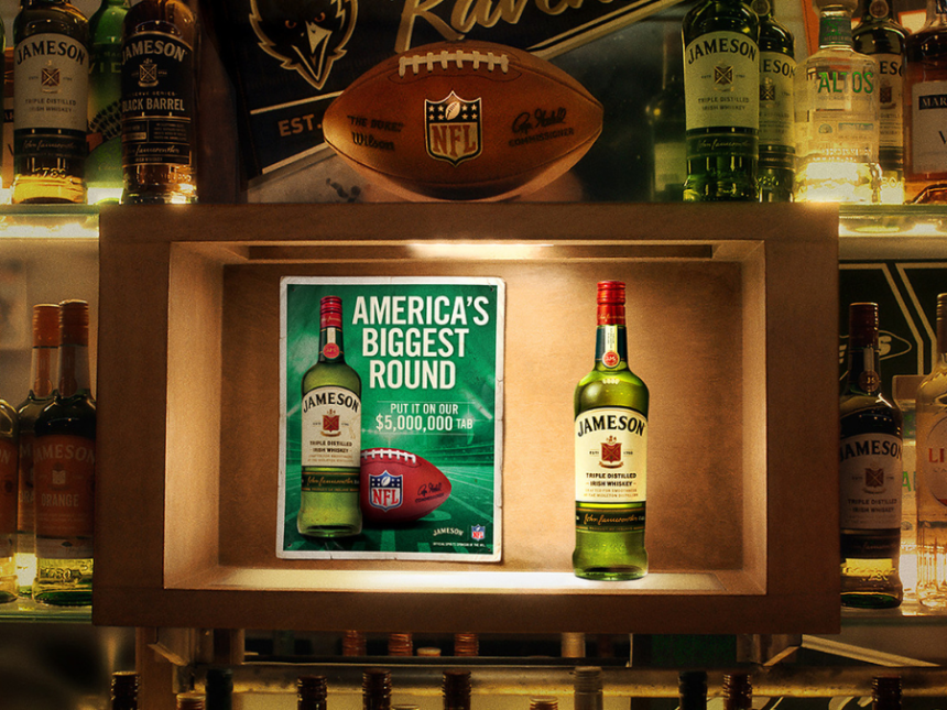 Jameson advert bar